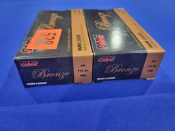 100 Rounds of PMC Bronze 9mm Ammo