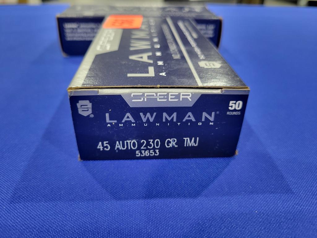 100 Rounds of Lawman .45 Auto Ammo