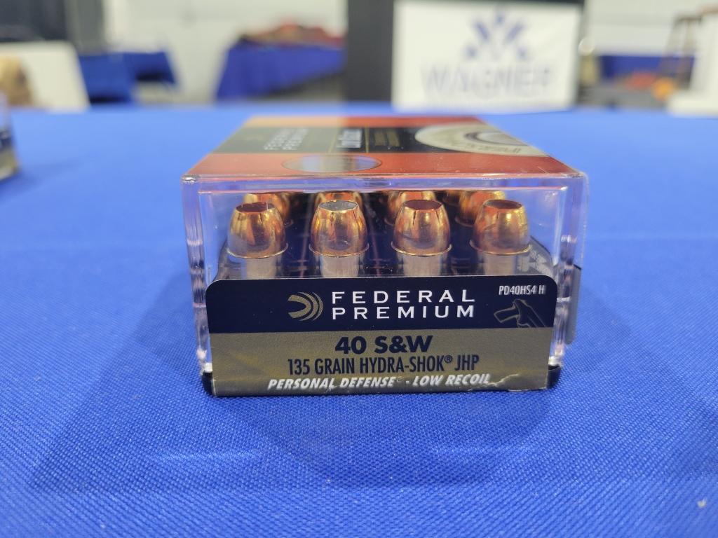 Federal Premium Ammunition, (40) Rounds 40 S&W