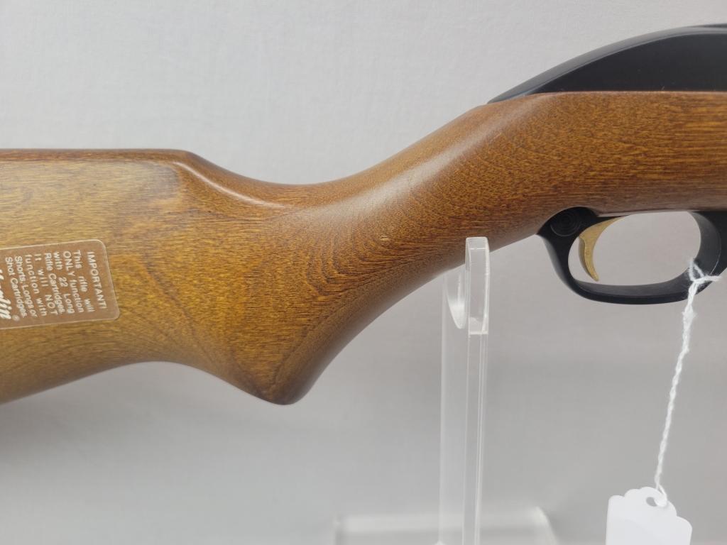 Marlin Model 60 Semi-Auto Rifle Marlin model 60 semi-auto rifle, .22LR, blued barrel and wooden stoc