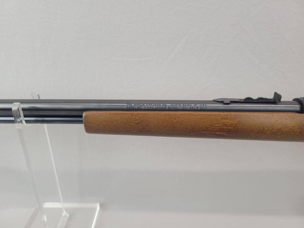 Marlin Model 60 Semi-Auto Rifle Marlin model 60 semi-auto rifle, .22LR, blued barrel and wooden stoc