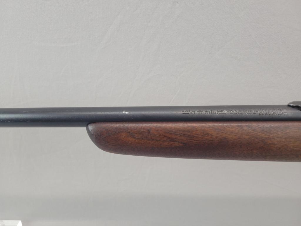 Winchester Model 67A Rifle Winchester 67A rifle, single shot .22 LR, bolt action type rifle. Looks t