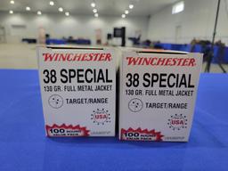 (200) Rounds of Winchester .38 Special Ammo