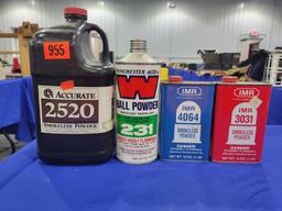 Smokeless Black Powder Smokeless Black powder, all of these appear to partial containers. Comes with