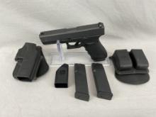 Glock, Model 21, 45cal, Pistol, w/ Holster, Clip Holder, 2 Extra Mags, Hardcase