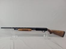 Mossberg 500E Pump Shotgun Mossberg 500E pump shotgun, chambered in .410, blued barrel and receiver.