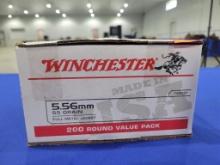 (200) Winchester Brand 5.56x45mm Ammo