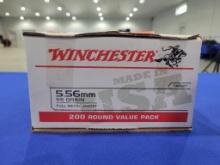 (200) Rounds of Winchester 5.56x45mm
