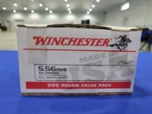 (200) Winchester 5.56x45mm Ammo