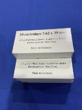 100rds, 7.62x39mm, 123gr FMJ, made in Germany