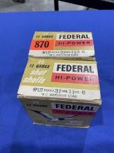 50rds, Federal, 12ga, shotshells