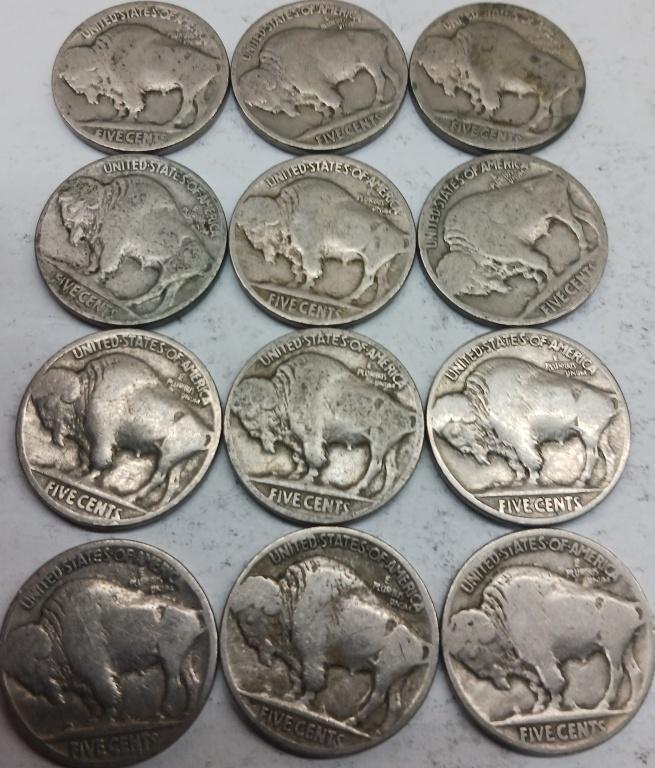 Buffalo Nickels QTY 12