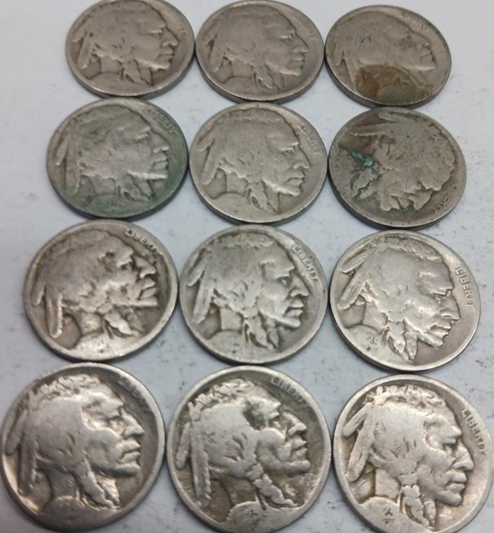 Buffalo Nickels QTY 12