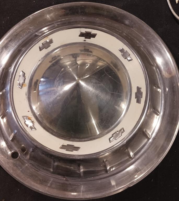 1955 BelAir Full Disc Hub Caps QTY 2