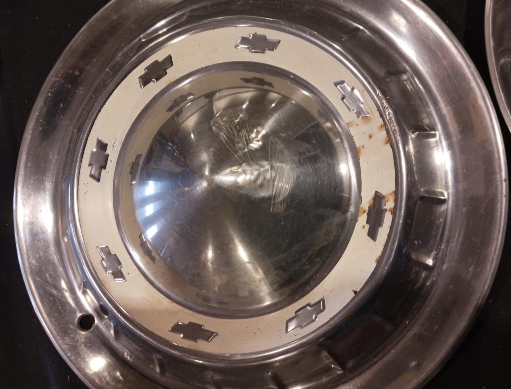 1955 BelAir Full Disc Hub Caps QTY 2