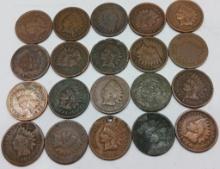 Indian Head Pennies Late 1800s QTY 20