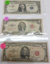 Currency Collector SET of 3 Bills