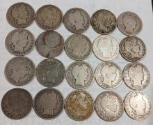 1893-1915 Barber Half Dollars 20 TIMES THE MONEY