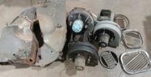 Mixed 1955 Chevy Heater Boxes Fans QTY 11