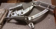 1955-57 Chevy Hood Hinges Polised Nickel NOS