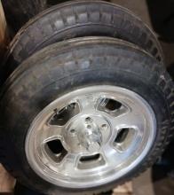 SET of 4 ET Branded Polished Wheels and Tires