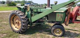 John Deere 3010 Narrow front, front push blade, gas, non running