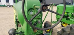 John Deere 620 LP tractor single front wheel