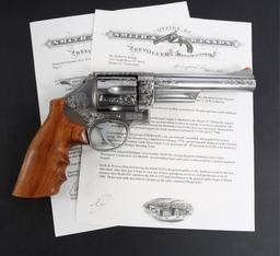 ENGRAVED SMITH & WESSON MODEL 629 WITH LETTER