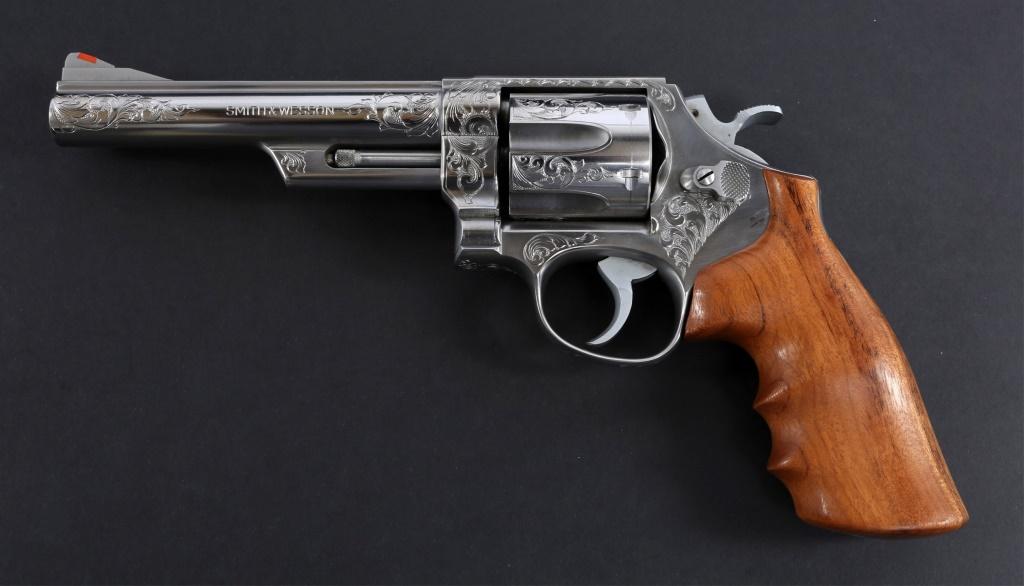 ENGRAVED SMITH & WESSON MODEL 629 WITH LETTER