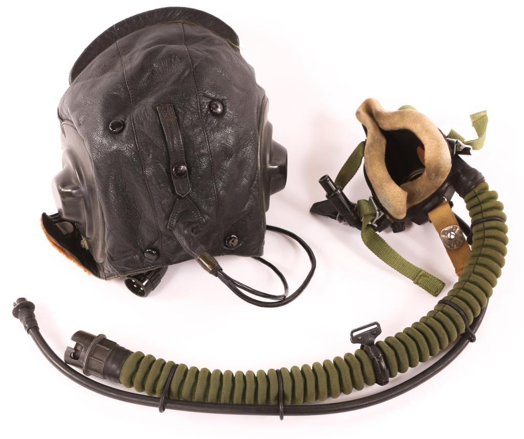 RUSSIAN PILOT ZSH-3 FLIGHT HELMET & KM32 OXY MASK