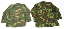 VIETNAM WAR US ARMY ERDL CAMO JACKET LOT OF 5
