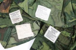 VIETNAM WAR US ARMY ERDL CAMO JACKET LOT OF 5