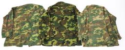 VIETNAM WAR US ARMY ERDL CAMO JACKET LOT OF 5