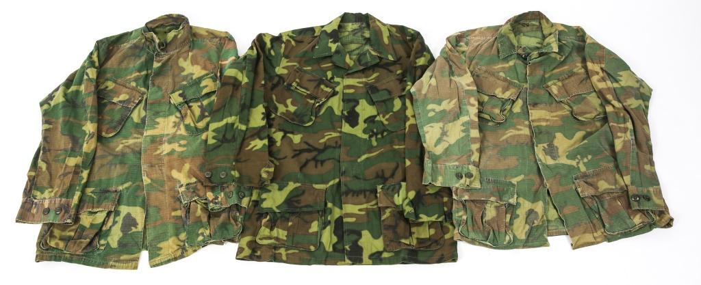 VIETNAM WAR US ARMY ERDL CAMO JACKET LOT OF 5