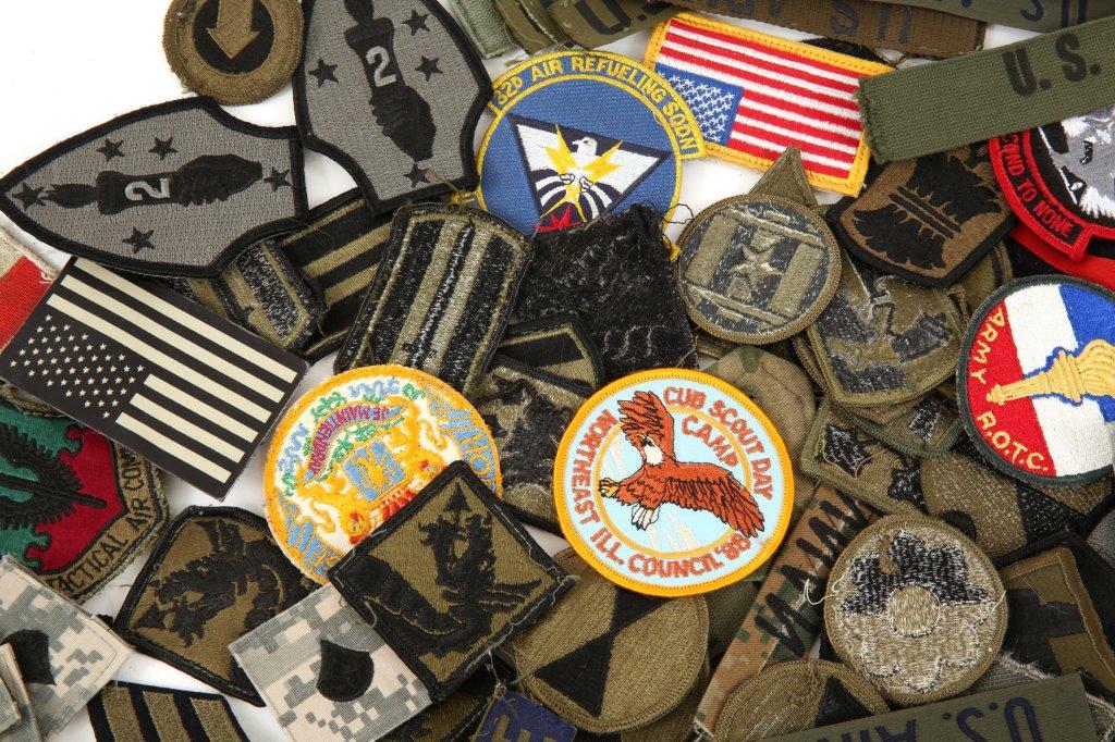 US ARMY PATCH LARGE MIXED LOT