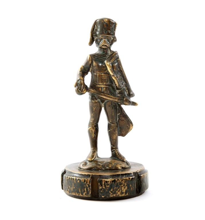 ANTIQUE AUTOMOBILE RADIATOR CAP FIGURE