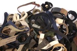 WWII - PRESENT WORLD MILITARY BELT LARGE MIXED LOT