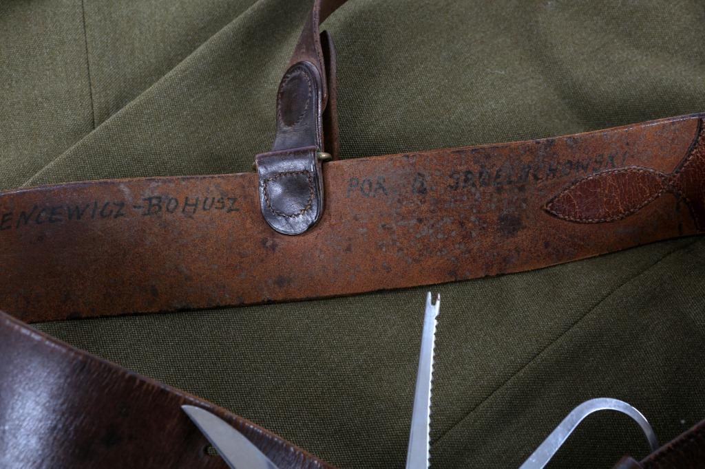 WWII POLISH OFFICER DRESS UNIFORM NAMED GROUPING