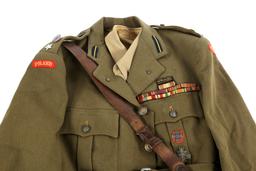 WWII POLISH OFFICER DRESS UNIFORM NAMED GROUPING