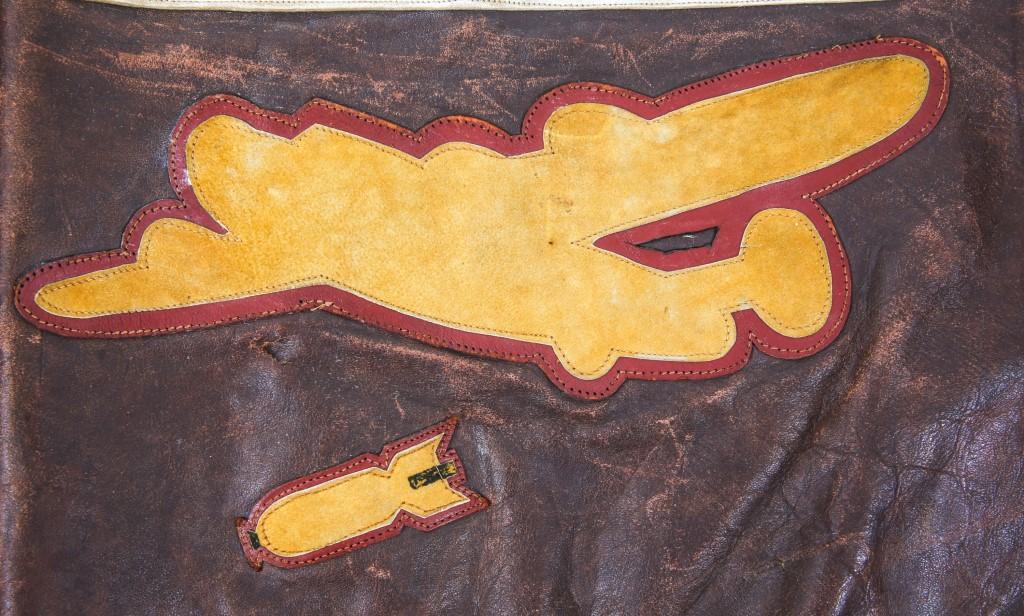 WWII 10th AAF 493rd BOMB SQ A2 FLIGHT JACKET