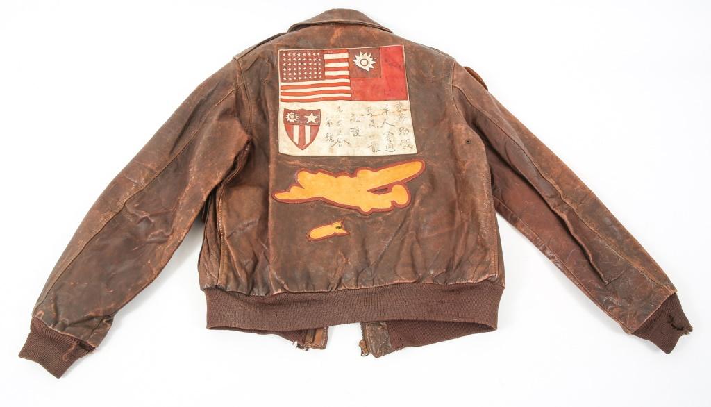 WWII 10th AAF 493rd BOMB SQ A2 FLIGHT JACKET