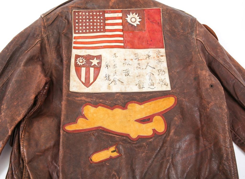 WWII 10th AAF 493rd BOMB SQ A2 FLIGHT JACKET