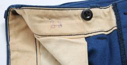 WWII US AMY & USMC TROUSERS AND VEST LOT OF 3