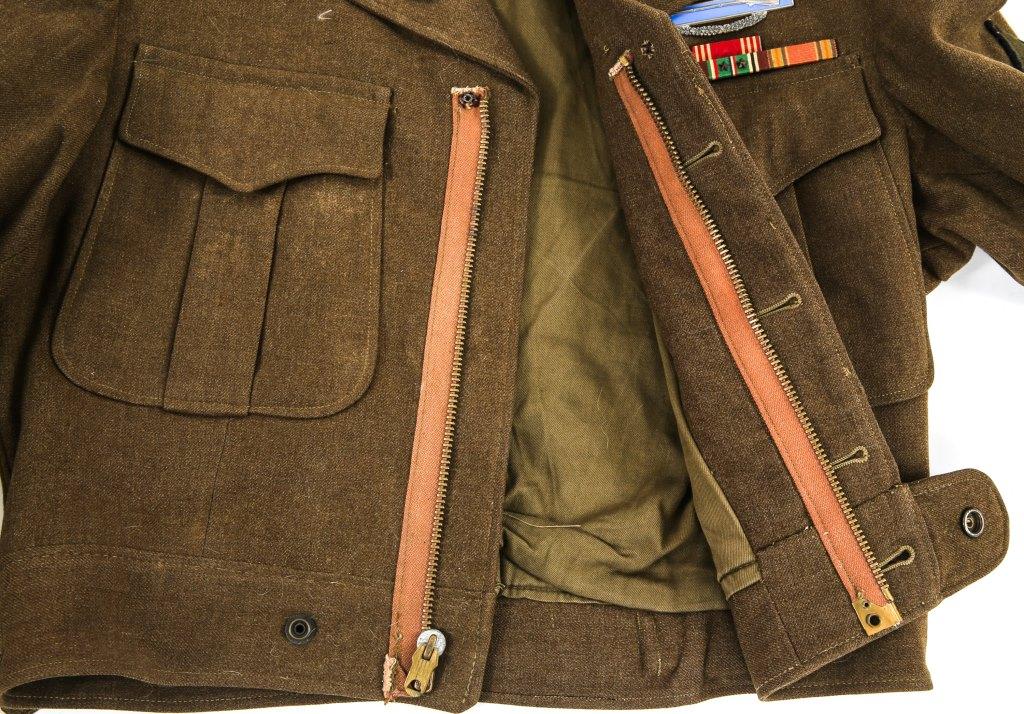 WWII US ARMY EM / NCO DRESS UNIFORM LOT OF 2