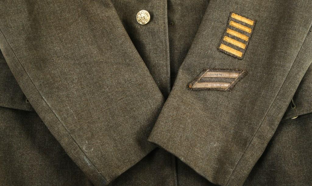 WWII US ARMY EM / NCO DRESS UNIFORM LOT OF 2