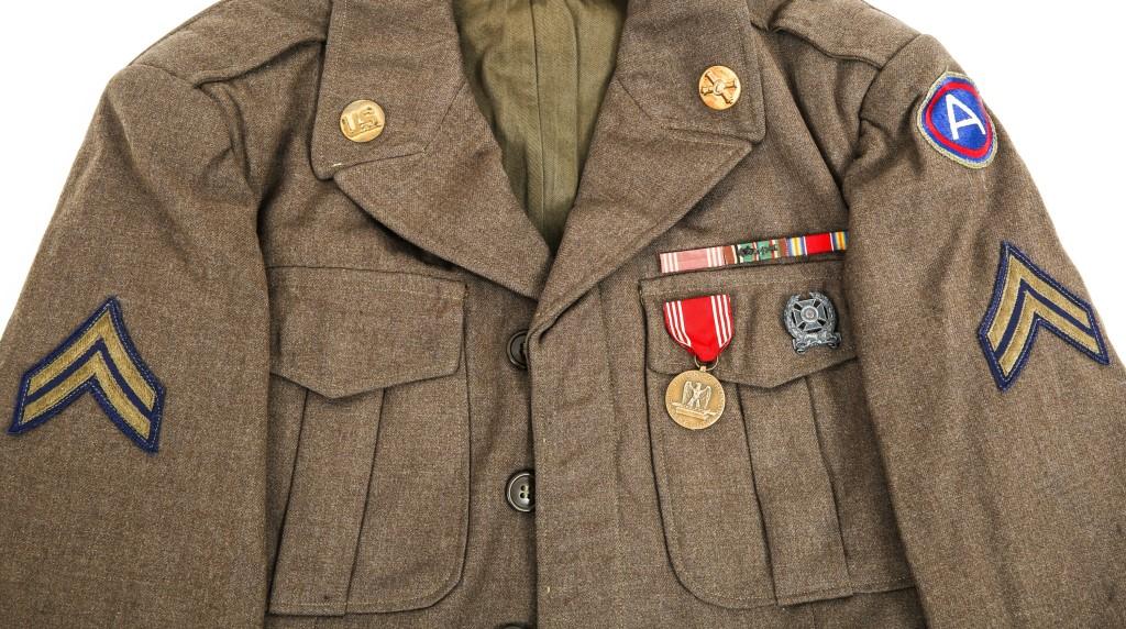 WWII US ARMY NCO DRESS UNIFORM LOT OF 2