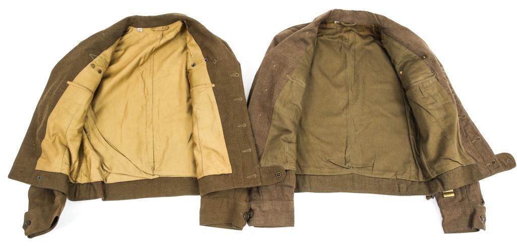WWII US ARMY NCO DRESS UNIFORM LOT OF 2