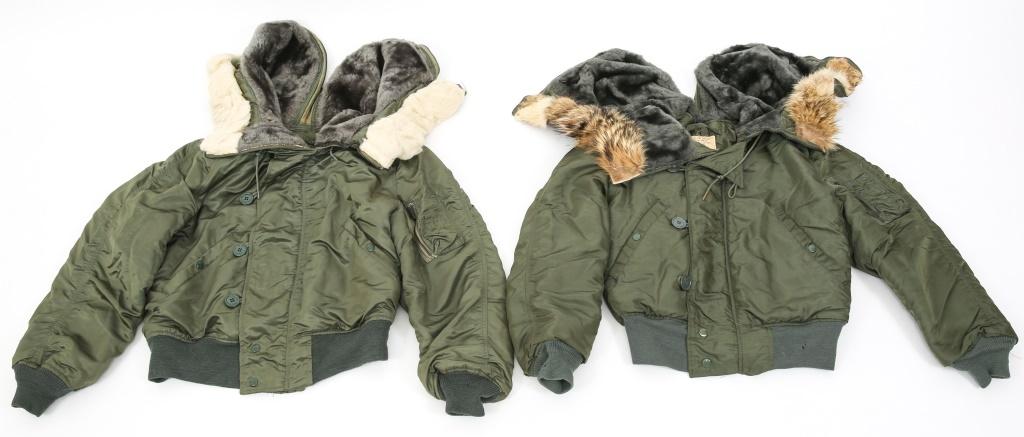 US AIR FORCE AIRCREW N-2B FLIGHT JACKET LOT OF 2