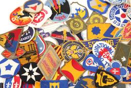 WWII - VIETNAM US ARMY PATCH MIXED LOT OF 200
