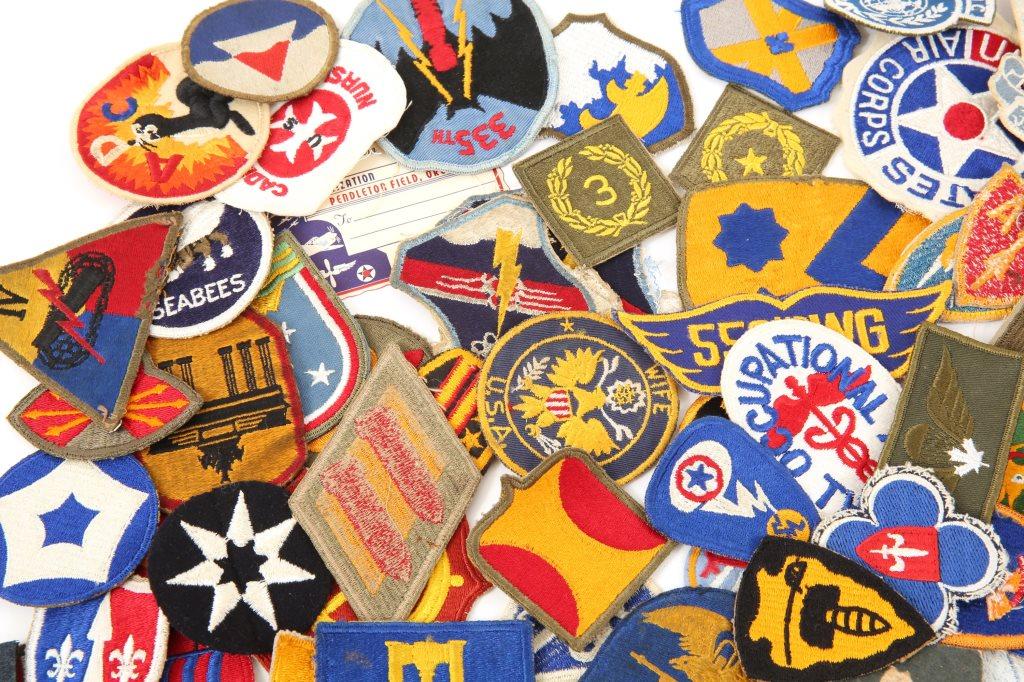 WWII - VIETNAM US ARMY PATCH MIXED LOT OF 200